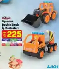 PİLSAN OYUNCAK DOUBLE BLOCK İŞ MAKİNELERİ